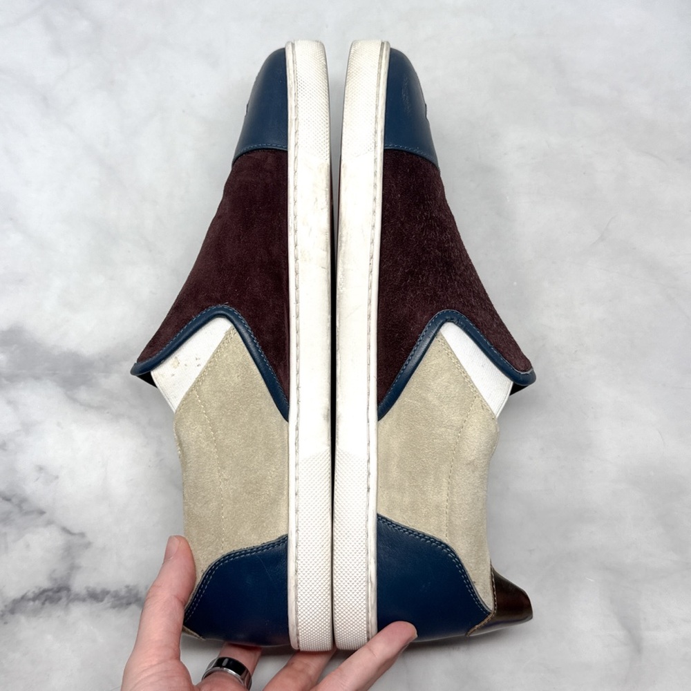 Christian Louboutin Naza Star Suede Leather Cap Toe Slip On Sneaker Shoe Mens 43 - Picture 6 of 15